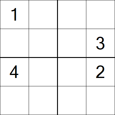 Sudoku 4x4 - Difícil