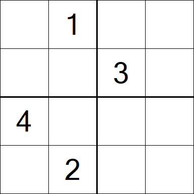Sudoku 4x4 - Difícil