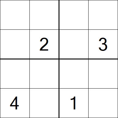 Sudoku 4x4 - Difícil