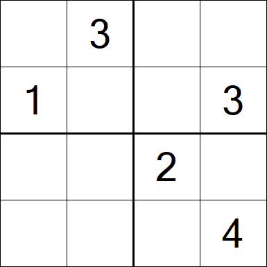 Sudoku 4x4 - Difícil