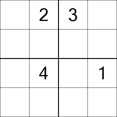 Sudoku 4x4 - Difícil