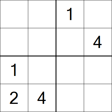 Sudoku 4x4 - Difícil