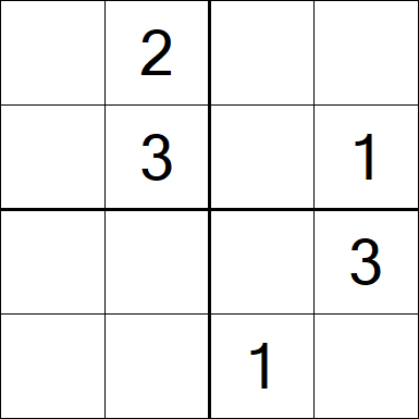 Sudoku 4x4 - Difícil