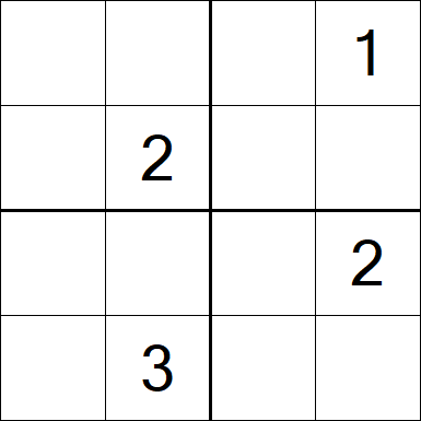 Sudoku 4x4 - Difícil