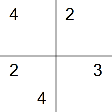 Sudoku 4x4 - Difícil