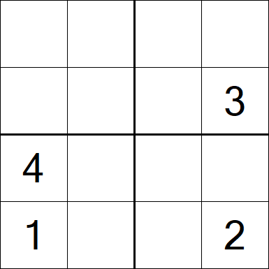 Sudoku 4x4 - Difícil