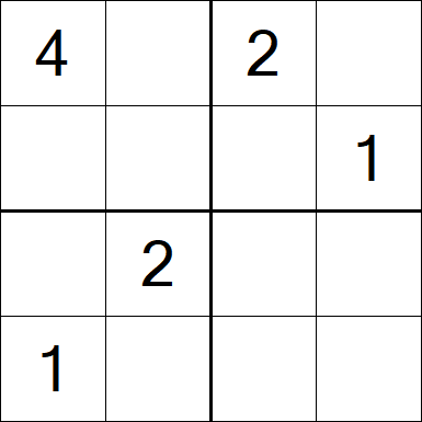 Sudoku 4x4 - Difícil