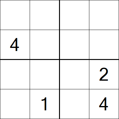 Sudoku 4x4 - Difícil
