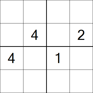 Sudoku 4x4 - Difícil
