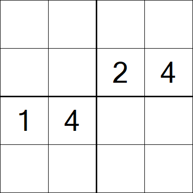 Sudoku 4x4 - Difícil