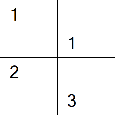 Sudoku 4x4 - Difícil