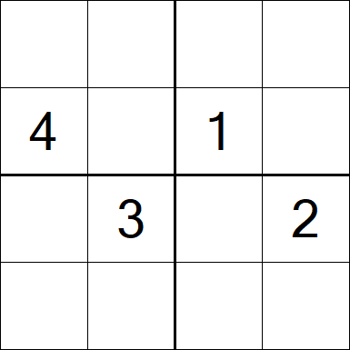 Sudoku 4x4 - Difícil