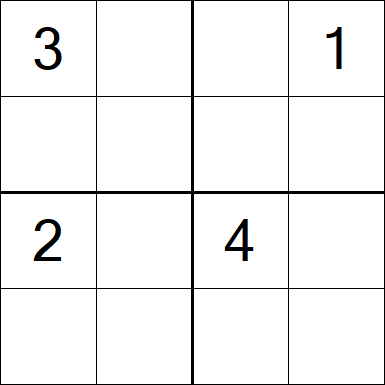 Sudoku 4x4 - Difícil
