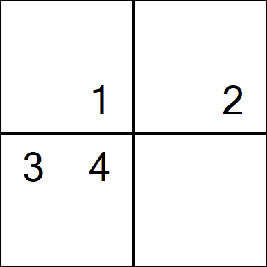 Sudoku 4x4 - Difícil