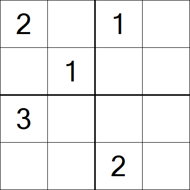 Sudoku 4x4 - Difícil