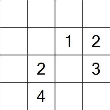 Sudoku 4x4 - Difícil