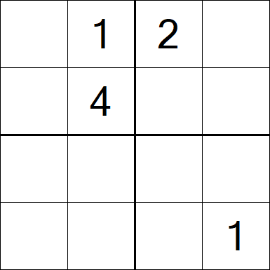 Sudoku 4x4 - Difficile