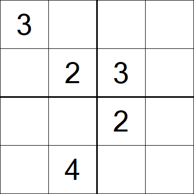 Sudoku 4x4 - Difficile