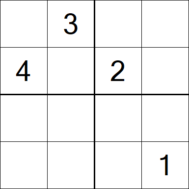 Sudoku 4x4 - Difficile