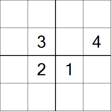 Sudoku 4x4 - Difficile