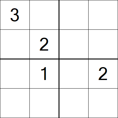 Sudoku 4x4 - Hard