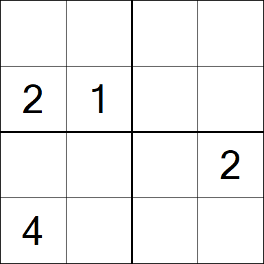 Sudoku 4x4 - Difficile