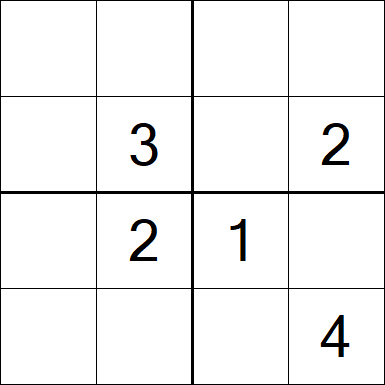 Sudoku 4x4 - Difficile