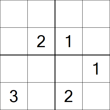 Sudoku 4x4 - Difficile