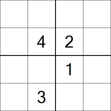 Sudoku 4x4 - Difficile