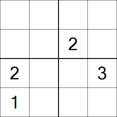 Sudoku 4x4 - Difficile