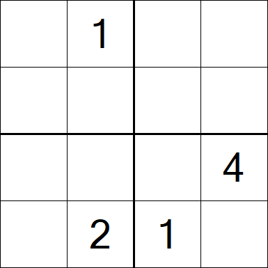 Sudoku 4x4 - Difficile