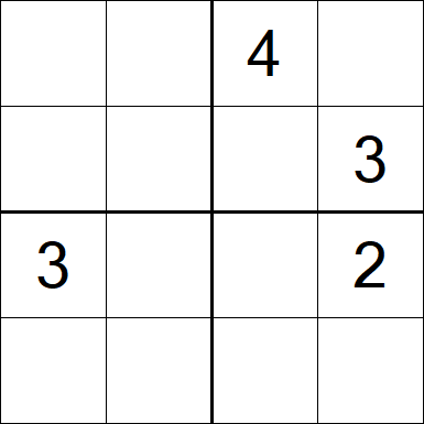Sudoku 4x4 - Difícil