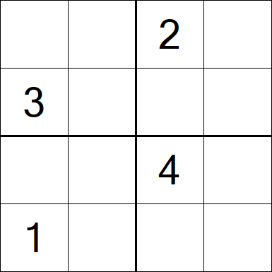 Sudoku 4x4 - Difícil