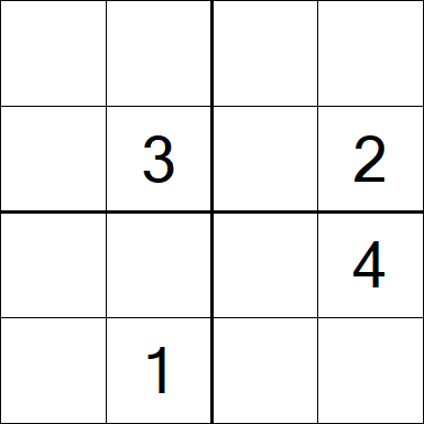 Sudoku 4x4 - Difícil