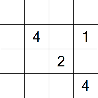 Sudoku 4x4 - Difícil