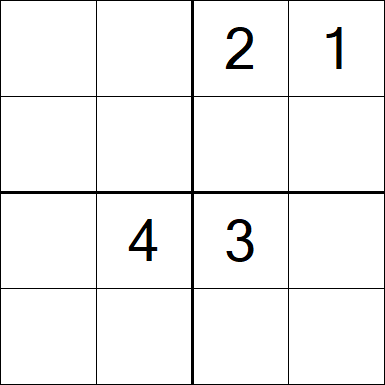 Sudoku 4x4 - Difícil