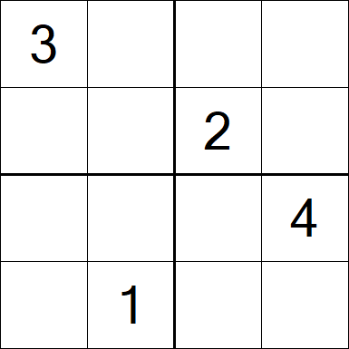 Sudoku 4x4 - Difícil