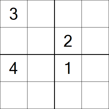 Sudoku 4x4 - Difícil