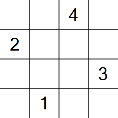 Sudoku 4x4 - Difícil