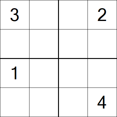 Sudoku 4x4 - Difícil