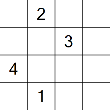 Sudoku 4x4 - Difícil