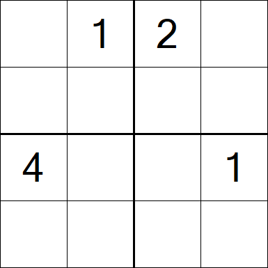 Sudoku 4x4 - Difícil