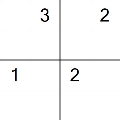 Sudoku 4x4 - Difficile