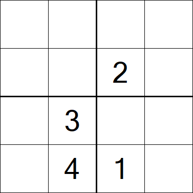 Sudoku 4x4 - Difficile
