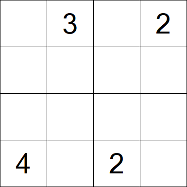 Sudoku 4x4 - Difficile