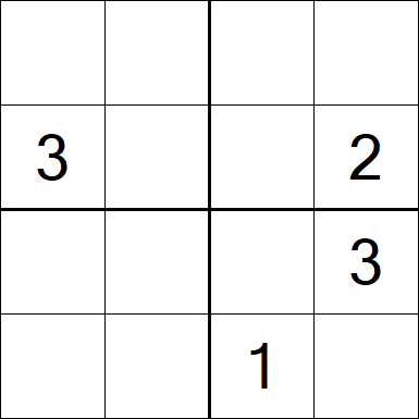 Sudoku 4x4 - Difficile