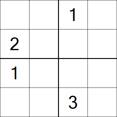 Sudoku 4x4 - Difficile