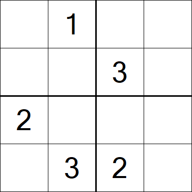 Sudoku 4x4 - Difficile