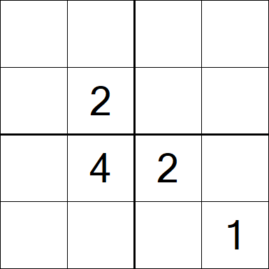 Sudoku 4x4 - Difficile