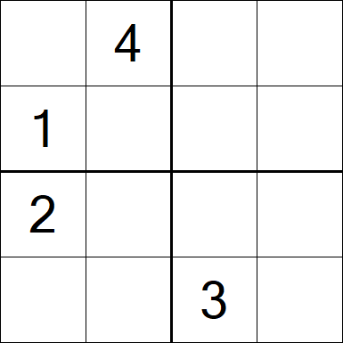 Sudoku 4x4 - Difficile